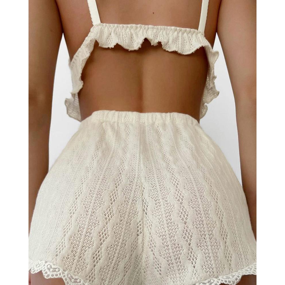 Conjunto Cmi texturizado com b - Cami Top Lace avaliação e preço